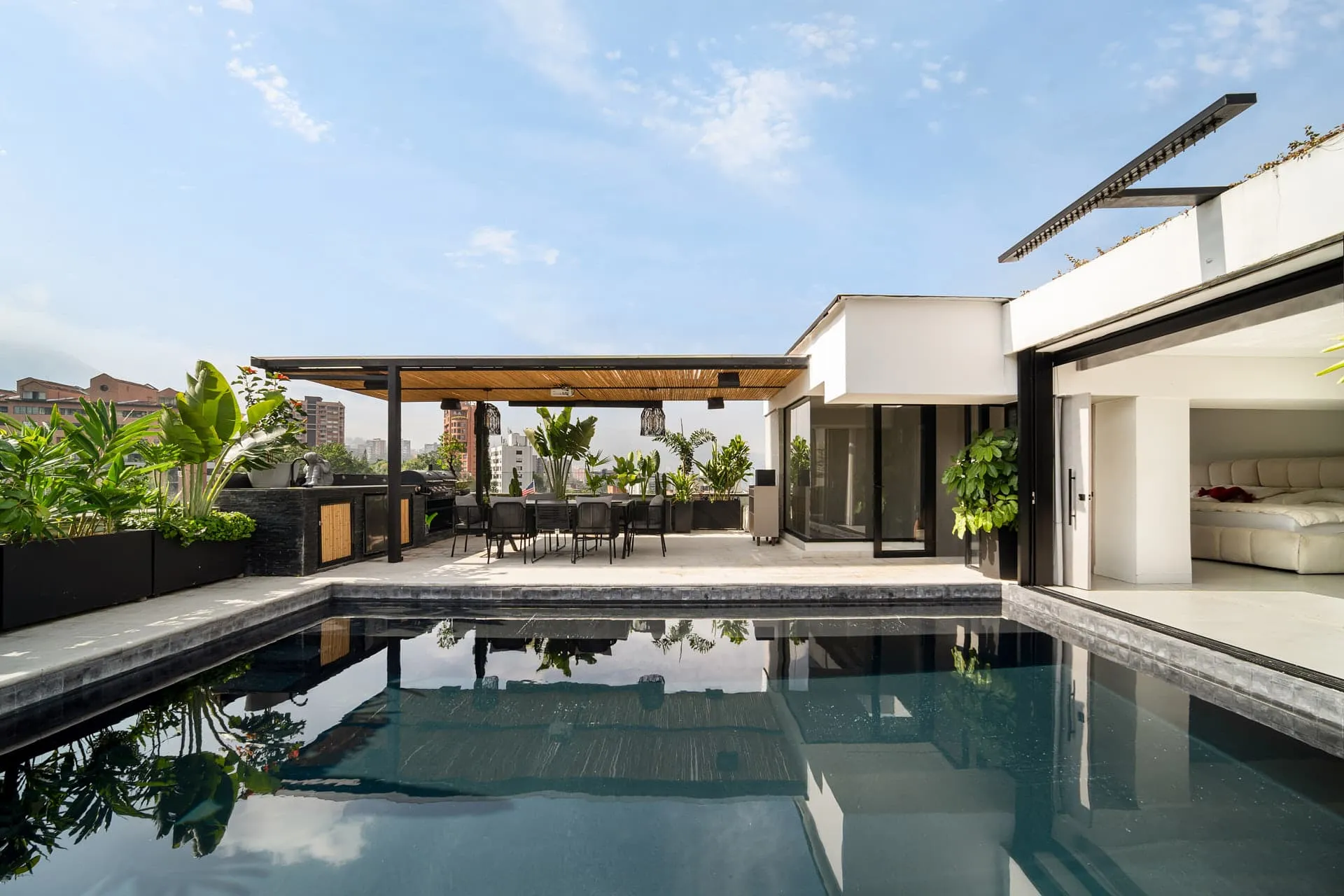The El Poblado Penthouse — Rooftop Pool & Cinema in El Poblado, Medellín
