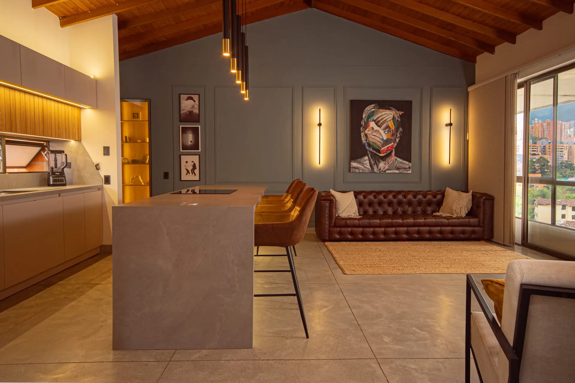 The La Frontera Penthouse — Pool & Chef's Kitchen in Envigado, Medellín
